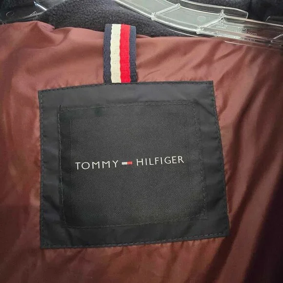 Tommy Hilfiger Men's Warm Hooded Puffer Jacket Water & Wind Resistant Navy - Picture 6 of 12